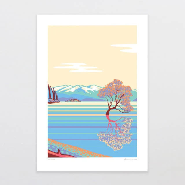Wanaka Alternative Colour 2024 A4 Print by Glenn Jones