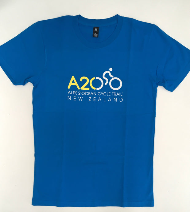 A2o mens tee shirt blue