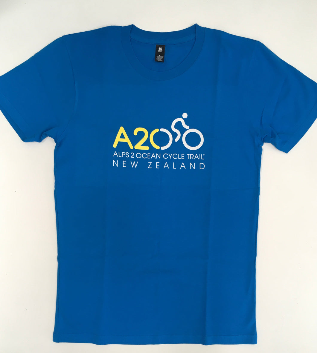 A2o mens tee shirt blue