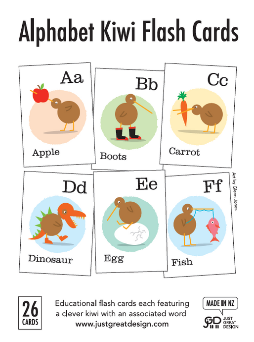Alphabet Kiwi Flash Cards