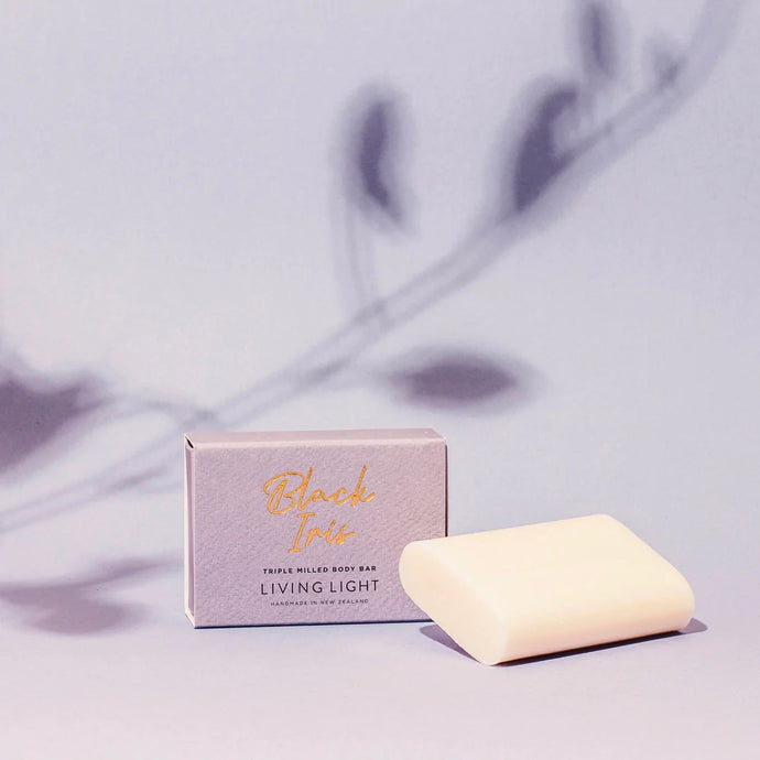 Black Iris Body bar or soap with box