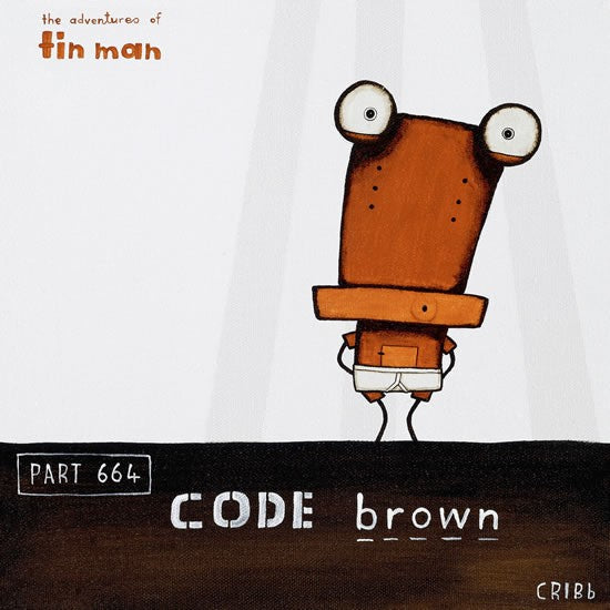 Code Brown Paper Print - Tin Man