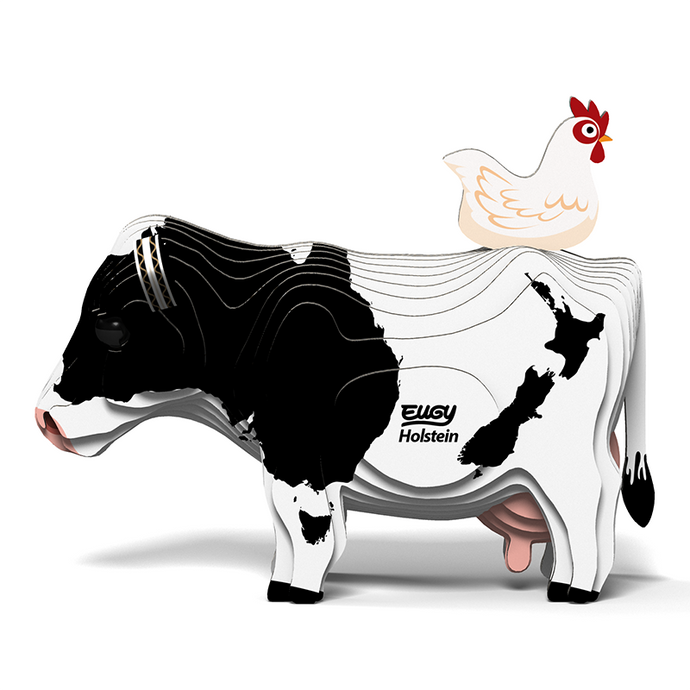 Eugy Holstein Friesian Cow 3D model