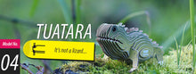 Load image into Gallery viewer, eugy tuatara 3d model on moss
