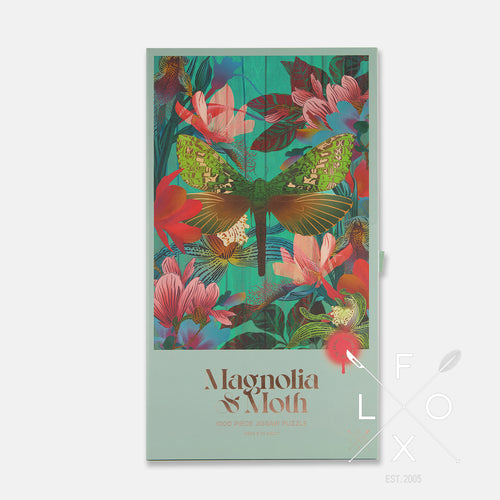 Magnolia and Moth 1000 jigsaw puzzle by FLOX