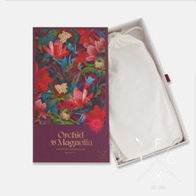 Load image into Gallery viewer, Orchid and magnolia 500 piece jigsaw by FLOX open box showing storage bag
