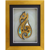 Framed Fish Hook Wall Art