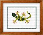 Load image into Gallery viewer, Kid&#39;s Cross Stitch Kit - Gecko
