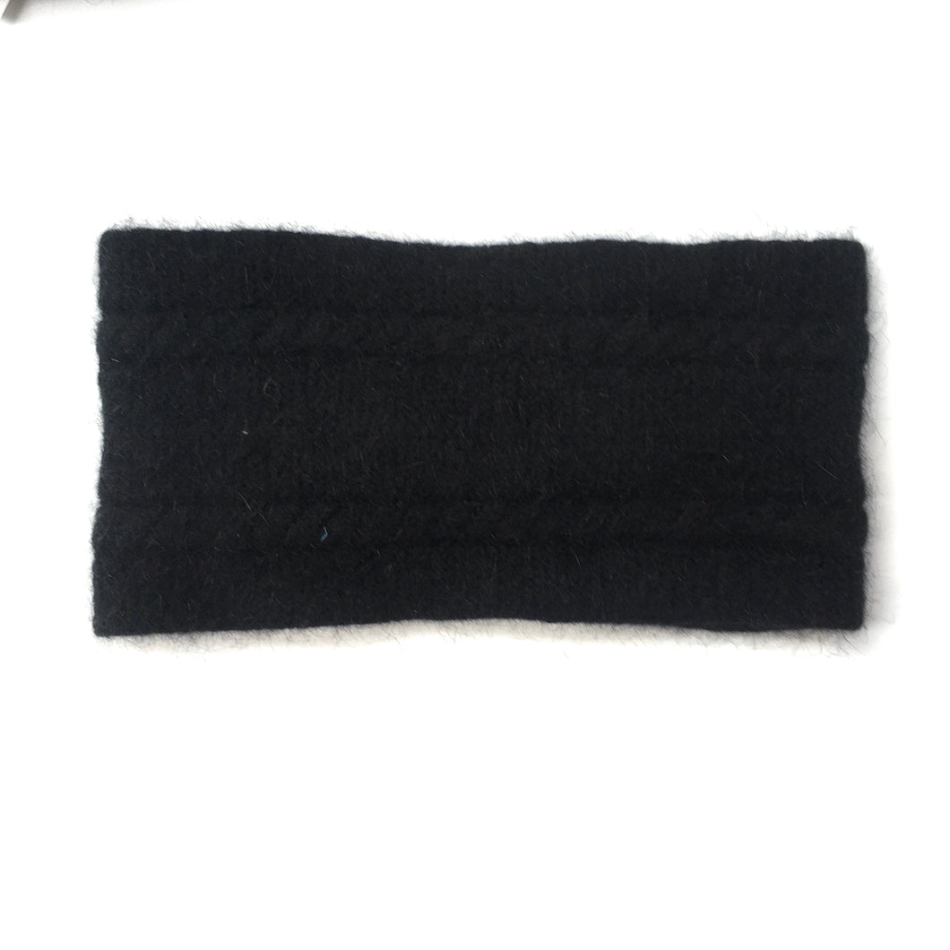 possum merino black coloured headband