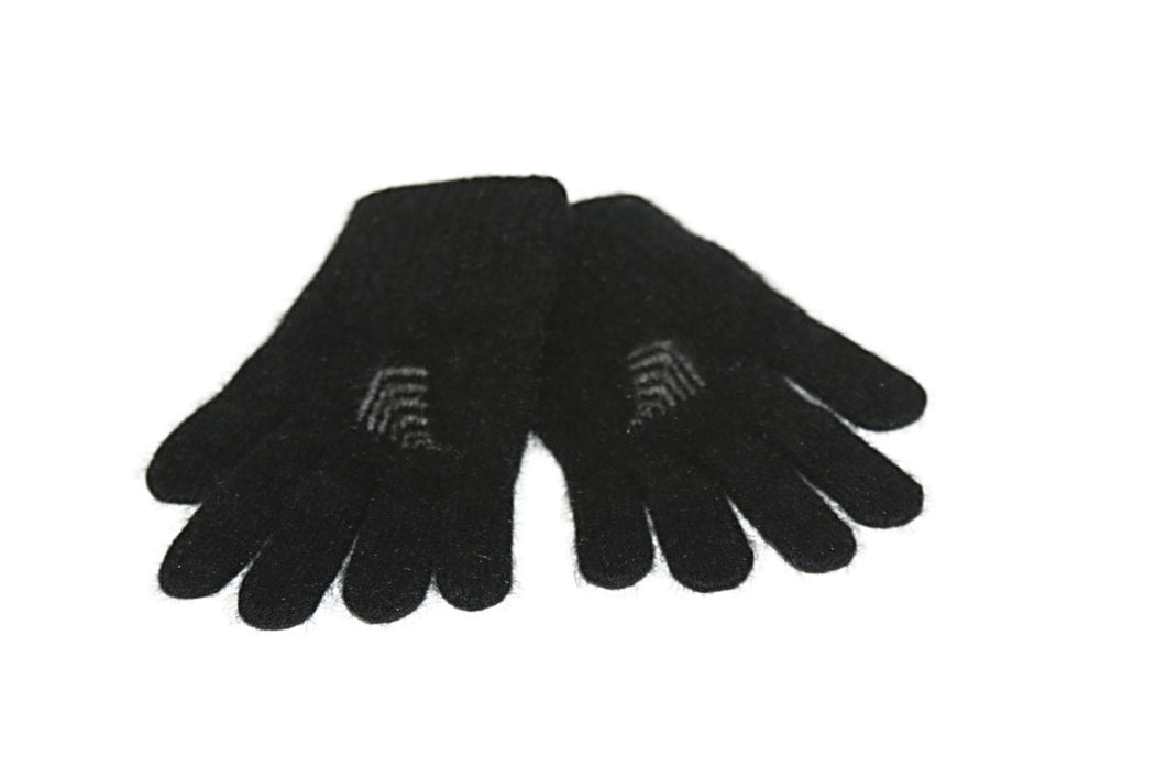 Black Gloves with Fern detail
