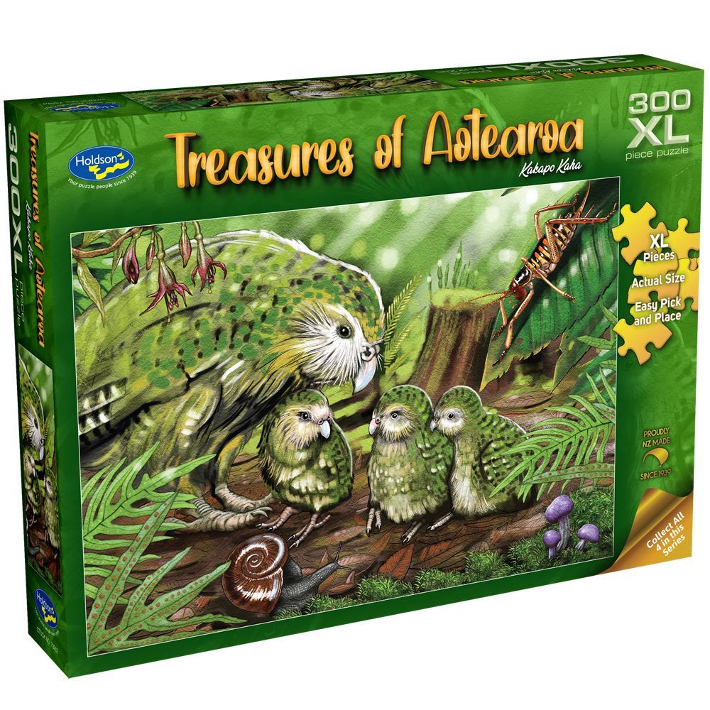 Kakapo Kaha Jigsaw Puzzle - Treasures of Aotearoa - 300 pieces