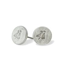 kowhai flower silver stud earrings