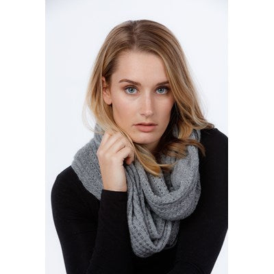 Lace Endless Scarf - Silver