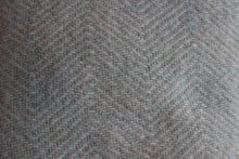 Load image into Gallery viewer, Lambs Wool Throw colour Duck Egg herringbone pattern by Mt Somers Station
