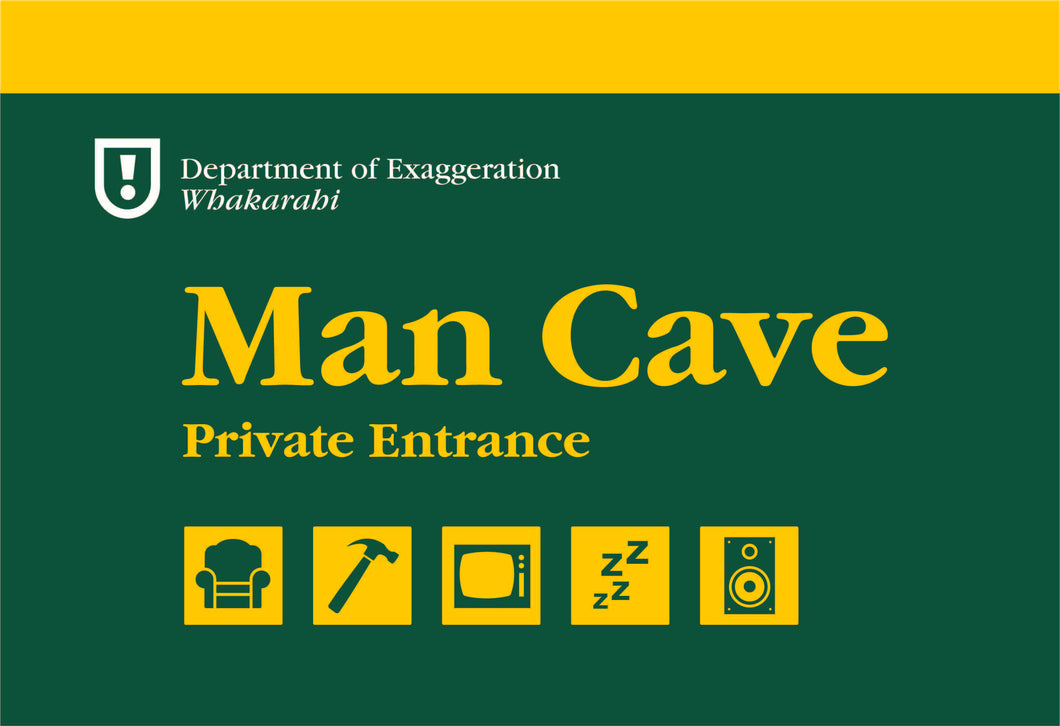 Man Cave - Wooden Sign