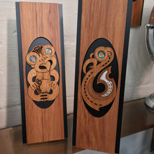 Load image into Gallery viewer, Tiki &amp; Fish Hook Art - Free Standing
