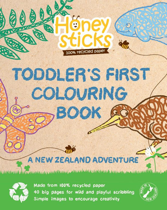 Toddler's First Colouring Book - A New Zealand Adventure by Honeysticks