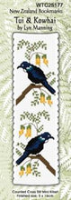 Load image into Gallery viewer, Cross Stitch Bookmark Kit - Tui &amp; Kowhai
