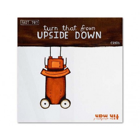 Turn that frown upside down framed print by Tony Cribb Tin  Man at Presence on Harbour