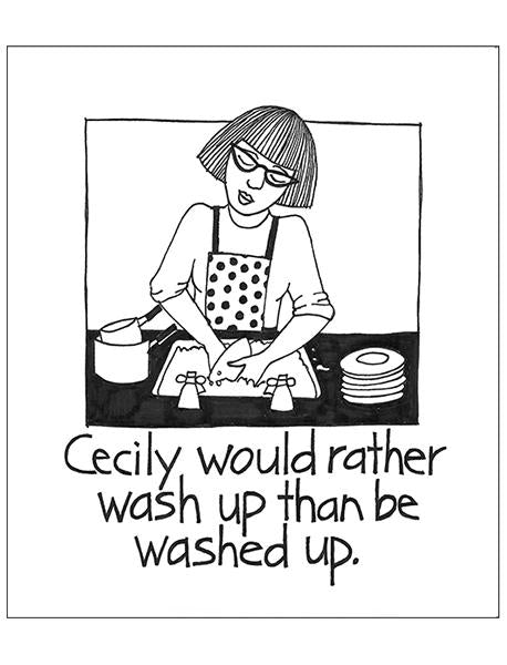 Cecily Dish Cloth wash up not washed up