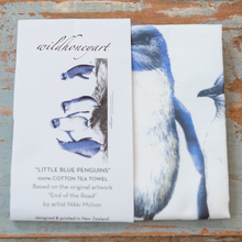 Load image into Gallery viewer, Little Blue Penguin Tea Towel
