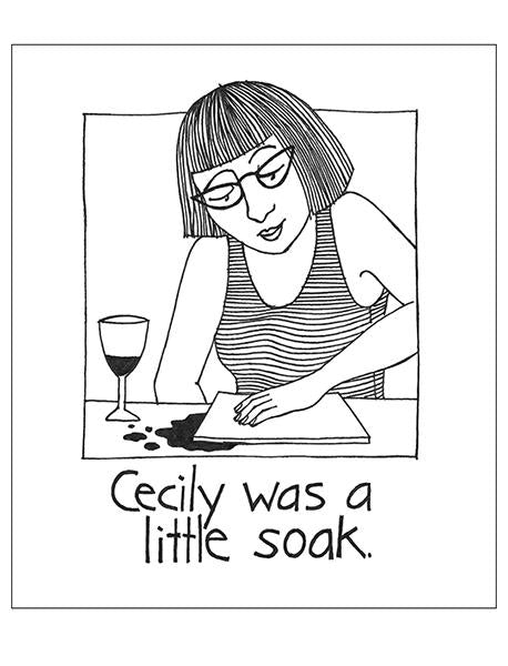 Cecily was a little soak dish cloth