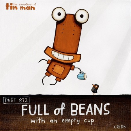 Full of Beans - Tin Man Framed Print by Tony Cribb
