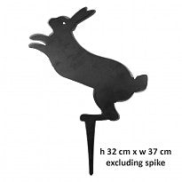 jumping rabbit steel garden stake