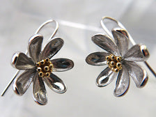 N.Z. Clematis Earrings - Sterling Silver