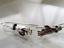 NZ Kowhai sterling silver earrings