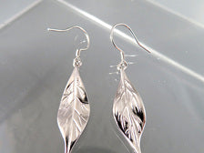 Pohutukawa Leaf earrings sterling silver